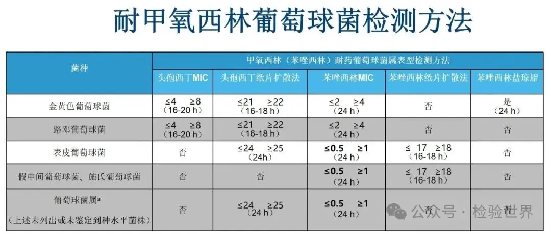 耐甲氧西林葡萄球菌檢測方法